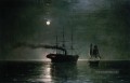 Schiffe in der Stille der Nacht 1888 Verspielt Ivan Aiwasowski makedonisch